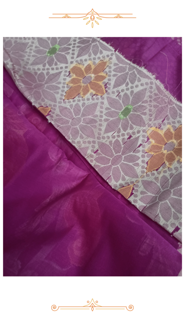 Matching Blouse Piece for Pink Banarasi Silk Saree