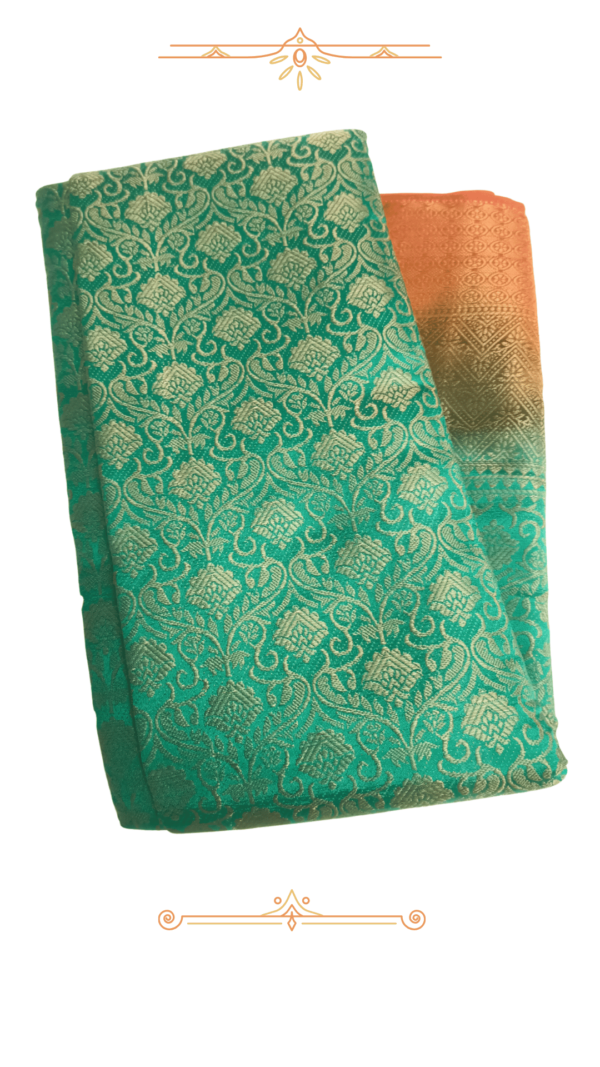 "Banarasi Silk Saree Pallu – Grand Zari Weaving & Traditional Art"