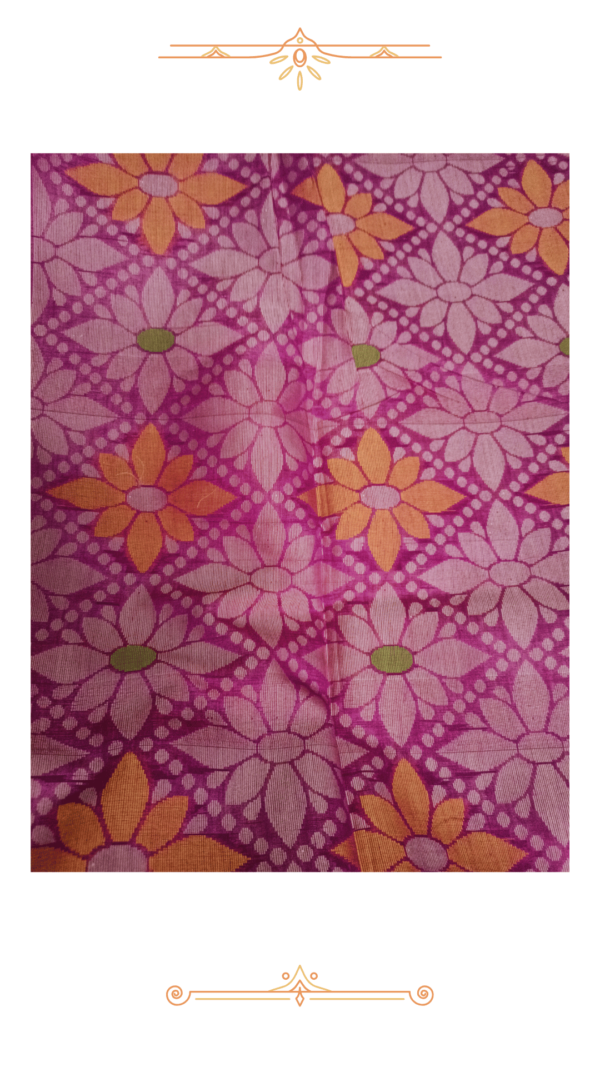🌟 Pink Banarasi Silk Saree – Handwoven Luxury & Elegance - Image 4