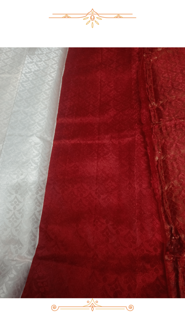 🌟 5 Reasons to Own This White Banarasi Silk Saree – Luxury & Elegance - Image 4