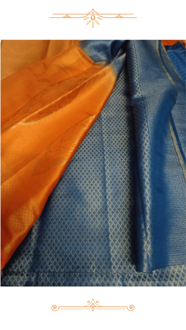 Banarasi Saree Pallu with Golden Zari Work