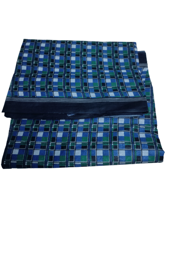 blue cotton saree
