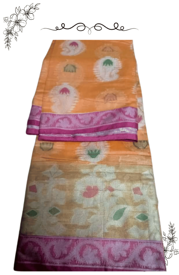 Front display of elegant Banarasi saree