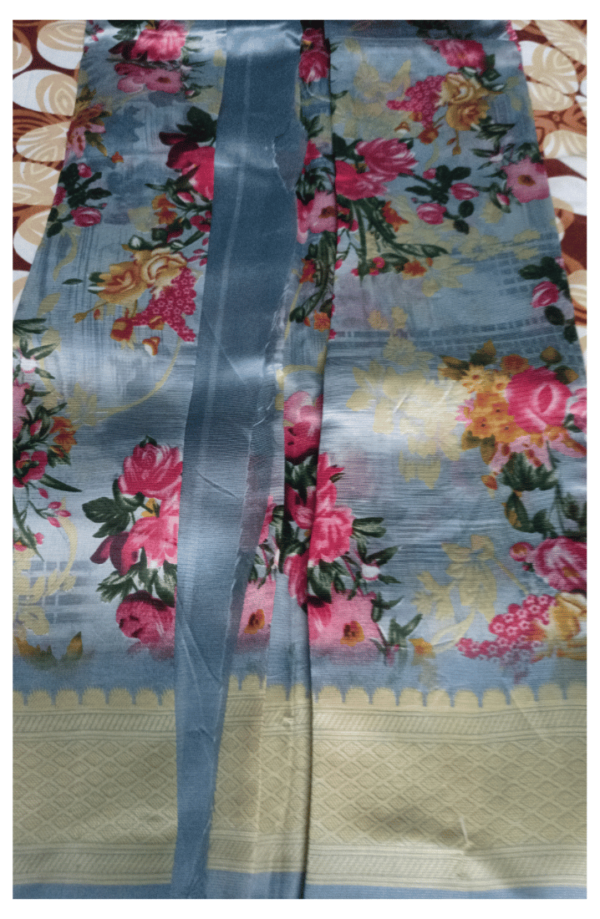 Printed saree design view