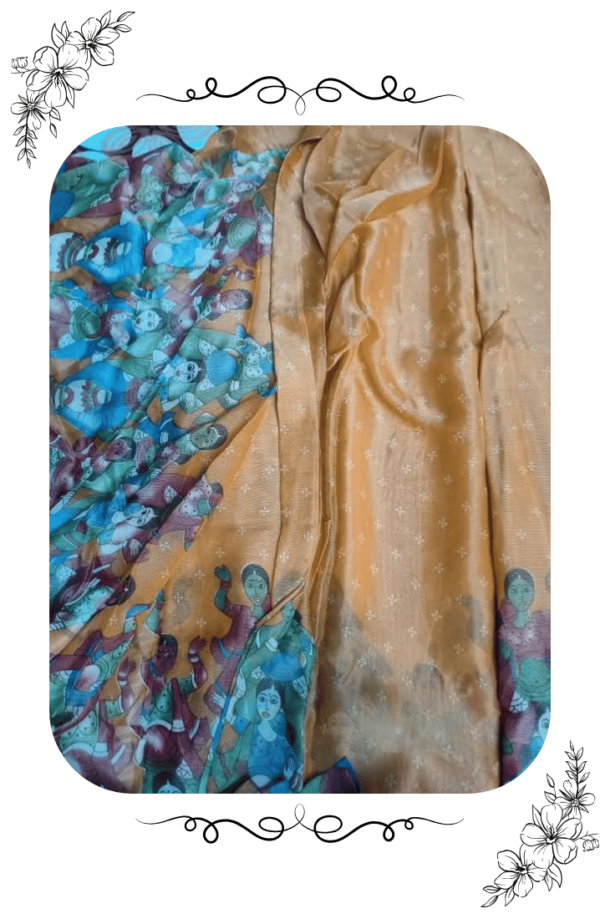 Brasso Saree with Blouse Design View