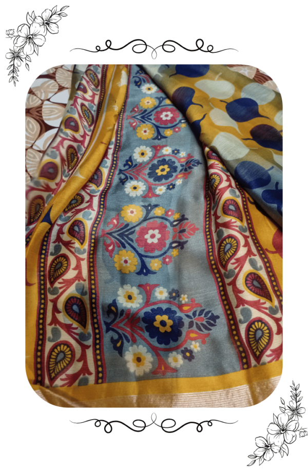 Pallu Design and Inner Detailing of Fancy Saree