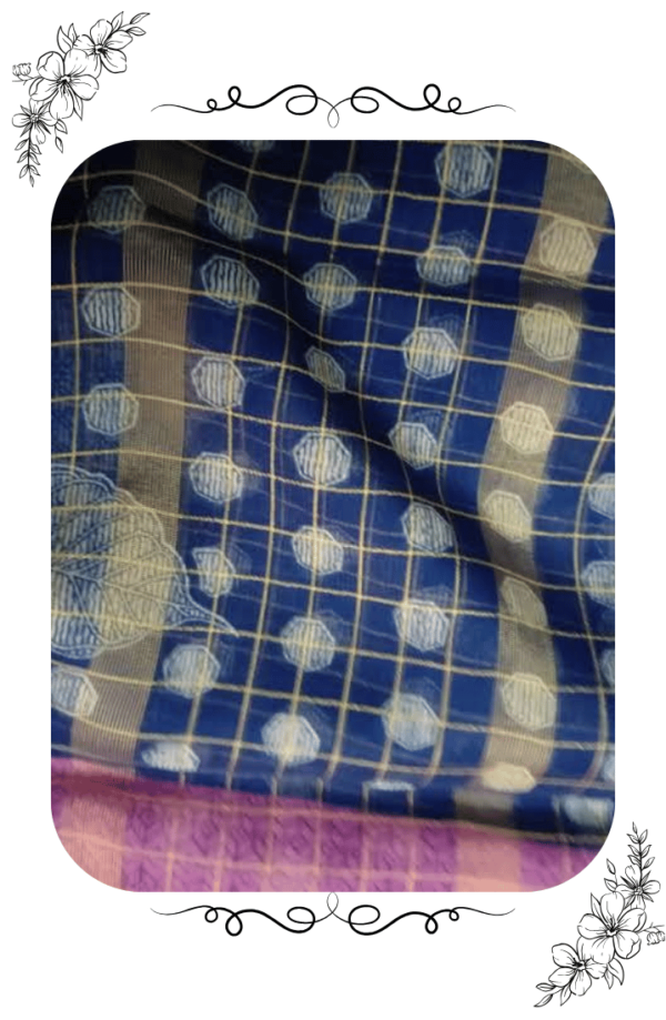 Fancy Blue Color Designer Saree – Elegant & Stylish Party Wear - Image 6