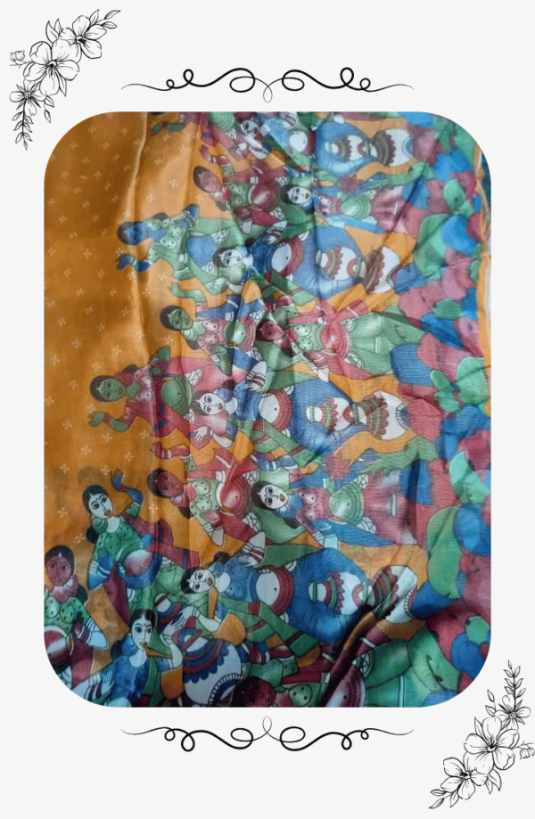 Designer Patterns on Brasso Saree
