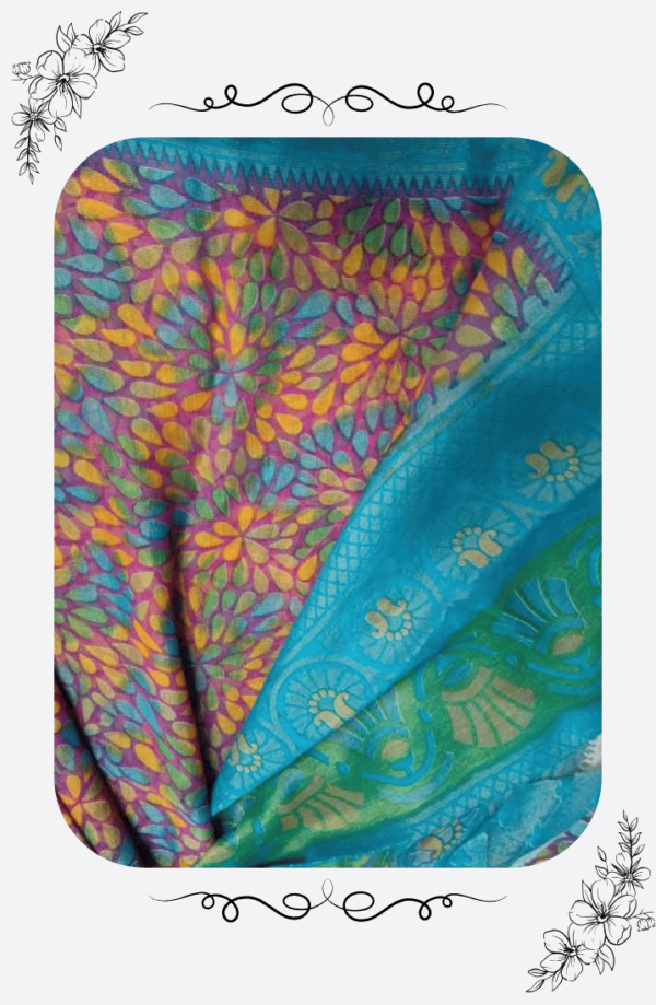 Premium Brasso Saree – Elegant & Lightweight Designer Pick - Image 6
