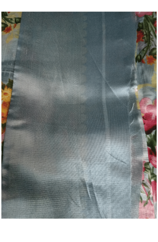 Printed saree Blouse view