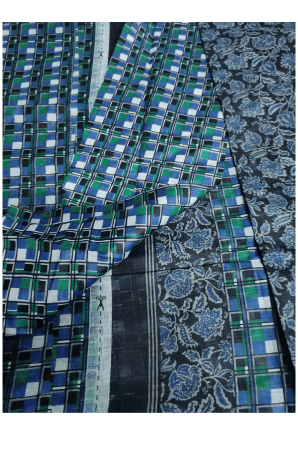 Blue cotton saree |Shammahdrapes.com