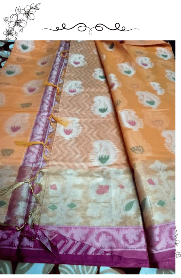 Inner fabric texture of Banarasi saree