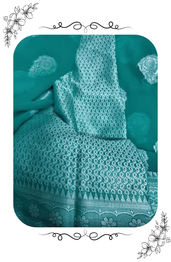 Green Fancy Saree – Premium Designer Wear for All Occasions - Image 5
