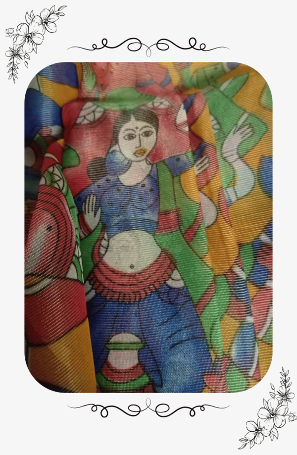 Artistic Design Details – Brasso Saree