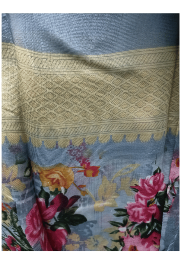 Printed Floral Saree – Elegant & Light | Under ₹1000 - Image 7